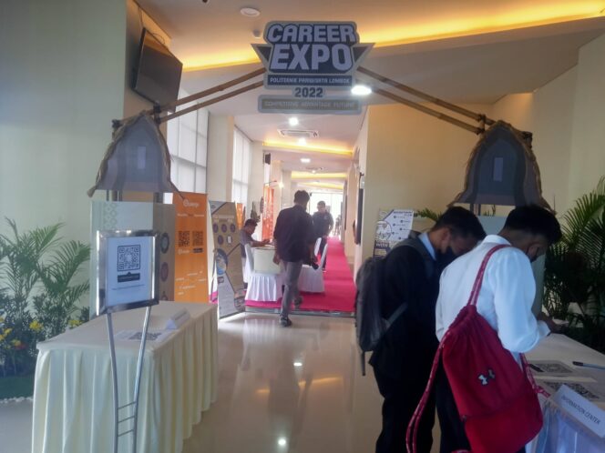 
 Kegiatan Career Expo 2022 yang digelar di De Balen Soultan Hotel, Kampus Poltekpar Lombok.FOTO: Dhani/Gumpalannews.com
